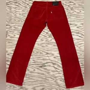 Levi’s red corduroy pants